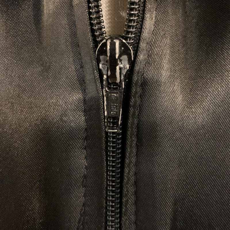 シルバー/レッド 80s スカジャン スーベニアジャケット 刺繍 アメリカ