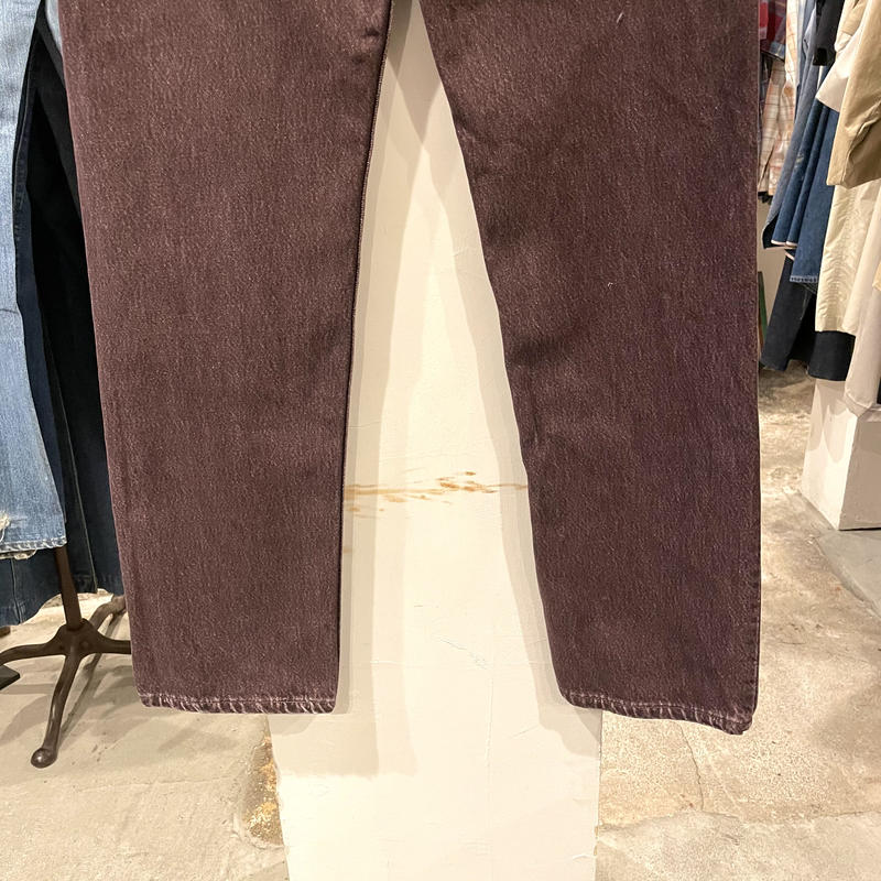 Levi's 501 90年代 リーバイス 先染め カラーデニム 赤茶系 USA製 1992 