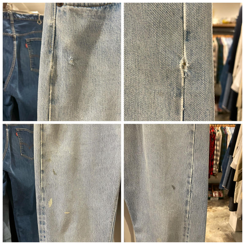 Levi S 501 66後期 バックポケット裏チェーンステッチ リーバイス501 S0