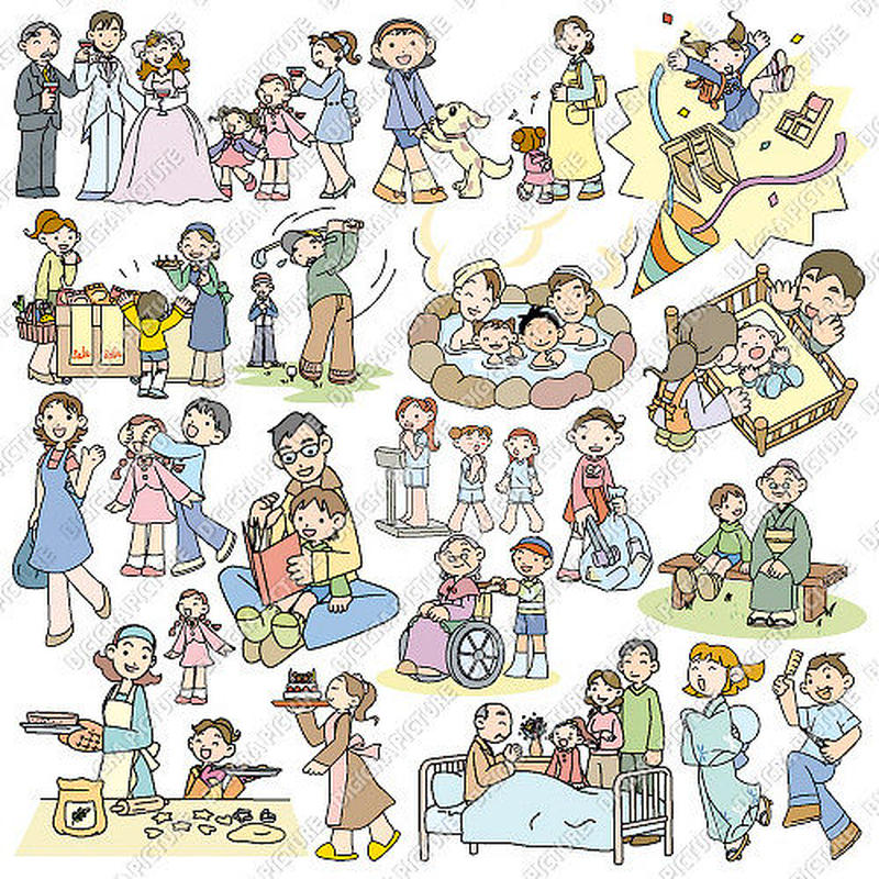 イラスト素材集 Ep1 こんにちはfamily E Design S Dl Shop
