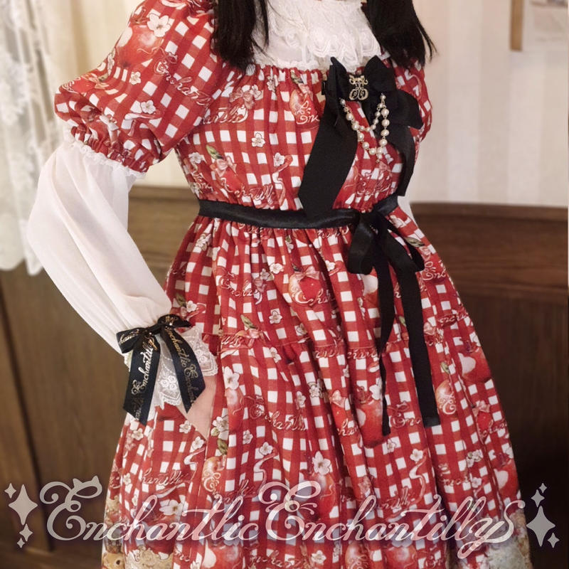 受注商品 午後3時のクイーンバニー ギンガムチェックワンピース Enchantlic E