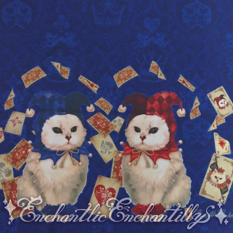 トランプ ジョーカー キャットワンピース ブルー 2サイズ展開 Enchantlic E