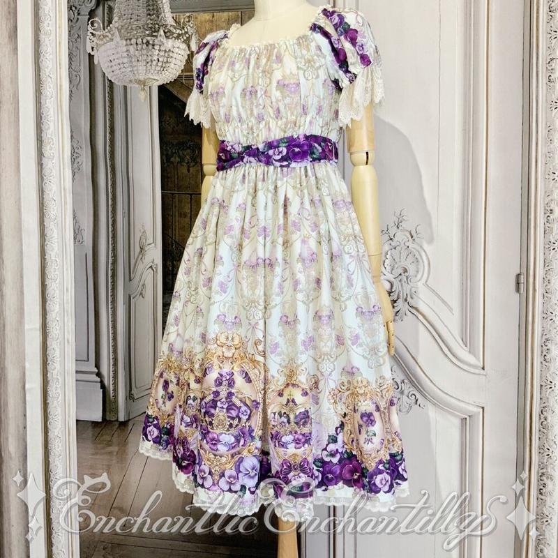 すみれ姫の王冠ワンピース 生成り 2サイズ展開 Enchantlic Enchanti