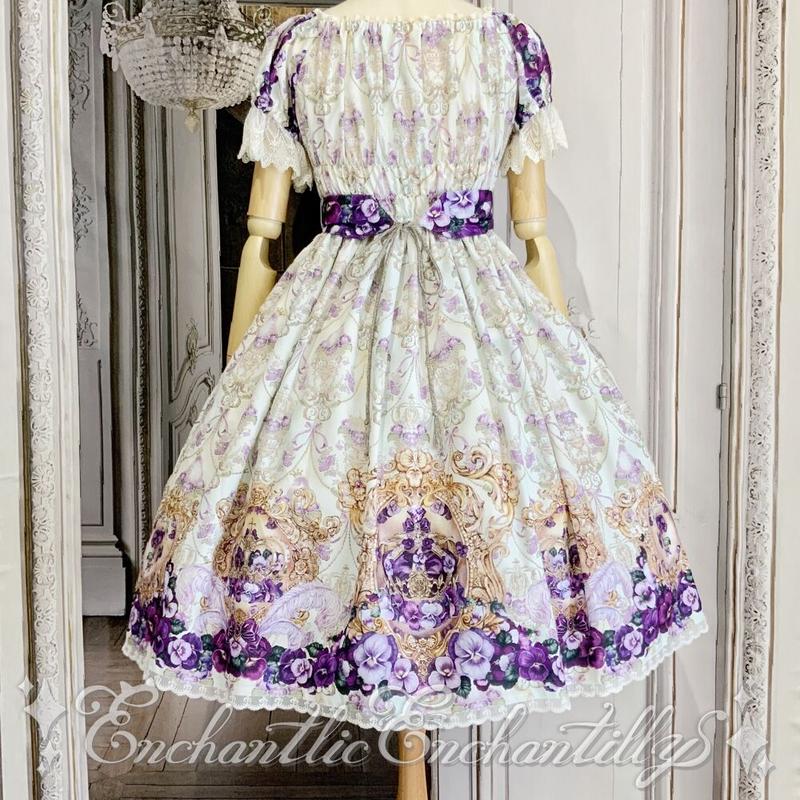 すみれ姫の王冠ワンピース 生成り 2サイズ展開 Enchantlic Enchanti