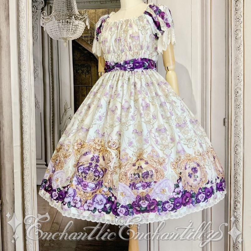 すみれ姫の王冠ワンピース 生成り 2サイズ展開 Enchantlic Enchanti