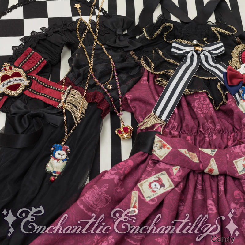 トランプ ジョーカー キャットワンピース エンジ 2サイズ展開 Enchantlic E