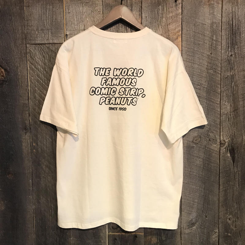 スヌーピープリント半袖tシャツ Varg Giraffe Larch スヌーピープリント半袖tシャツ Varg Giraffe Larch