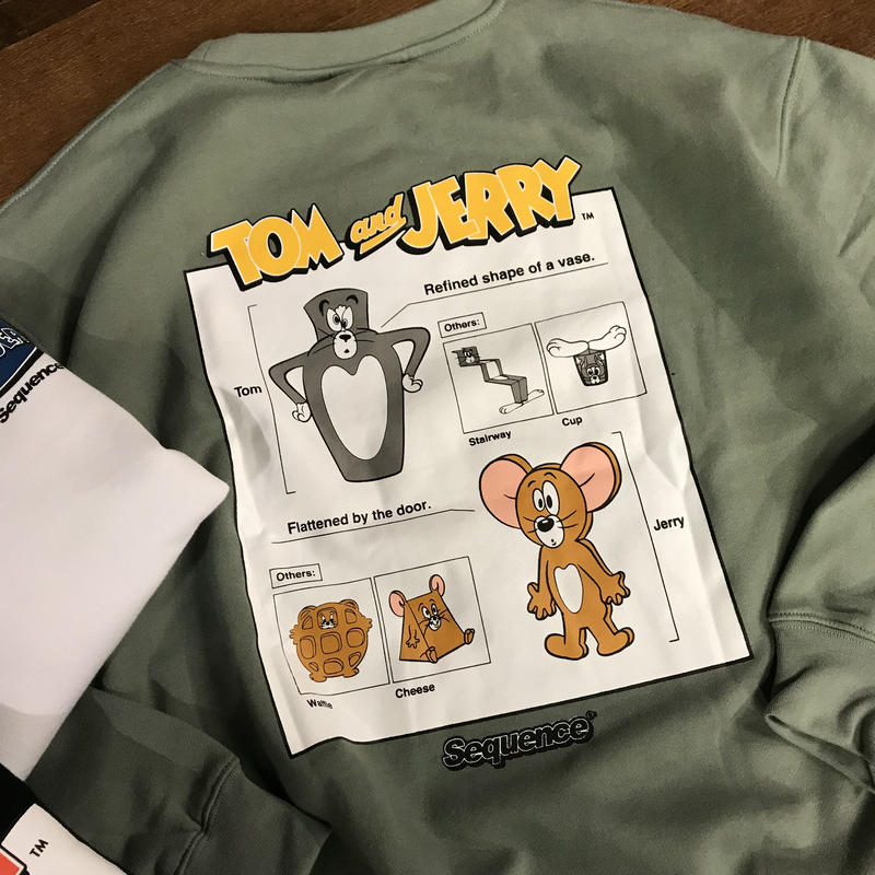 トムとジェリーfunny トレーナー Varg Giraffe Larch トムとジェリーfunny トレーナー Varg Giraffe Larch