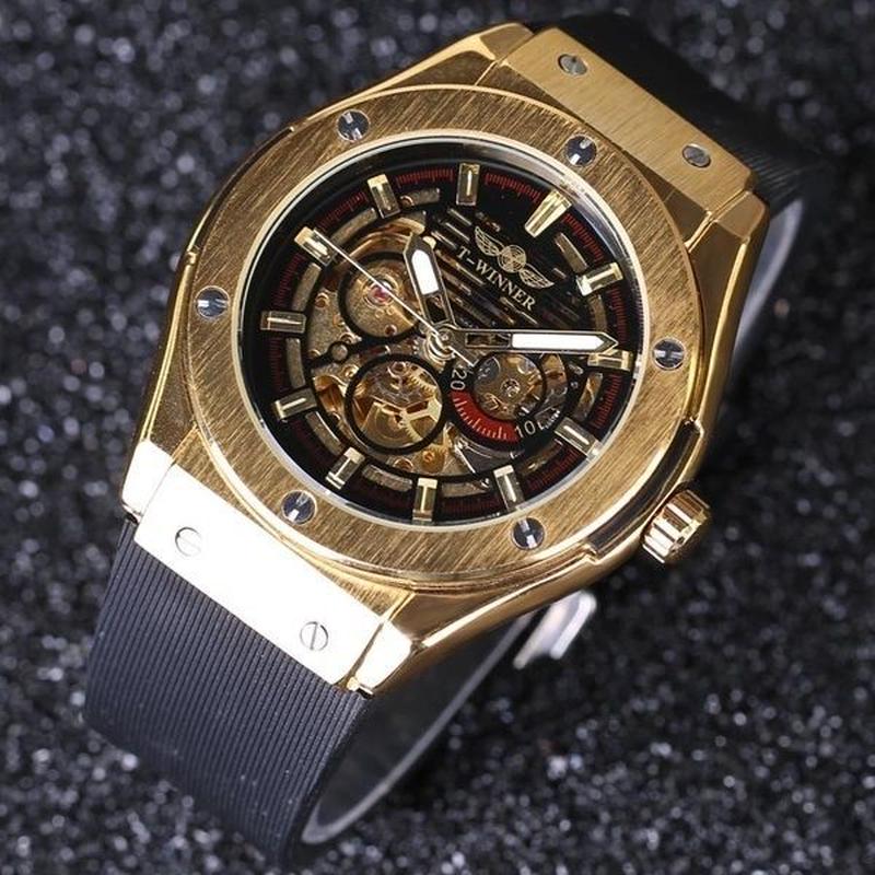 メンズ腕時計 海外トップブランド 高級腕時計 自動 高級ブランド 機械式 スケルトン 文字盤は