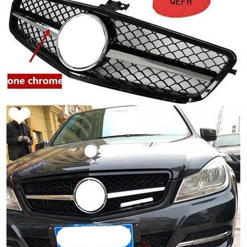 エンブレム付きフロントグリル メルセデスベンツcクラスw4 クローム C180 C0
