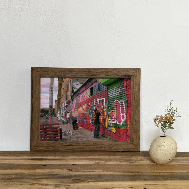 Graffiti グラフィック ストリートアート 古材フレーム ポスター プリ
