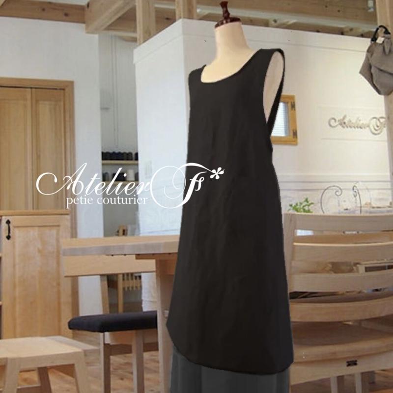 送料込 エプロンワンピースの型紙 Atelier F アトリエエフ