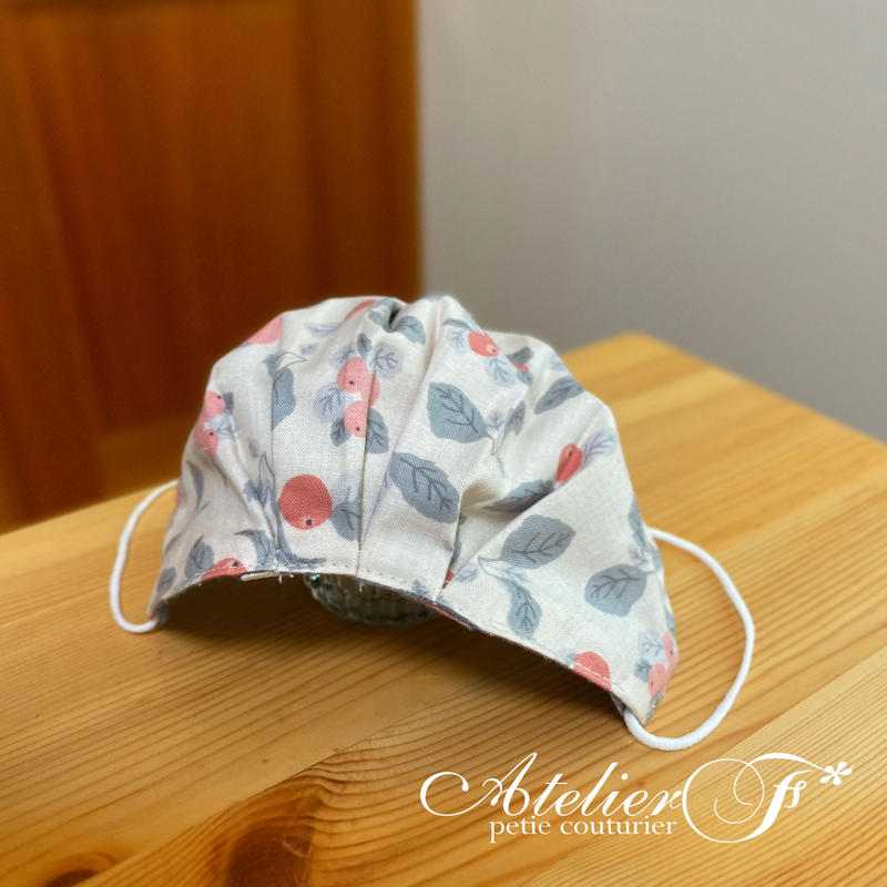 アーチボックスプリーツマスクの型紙 ダウンロード M007 Atelier F アトリエエフ