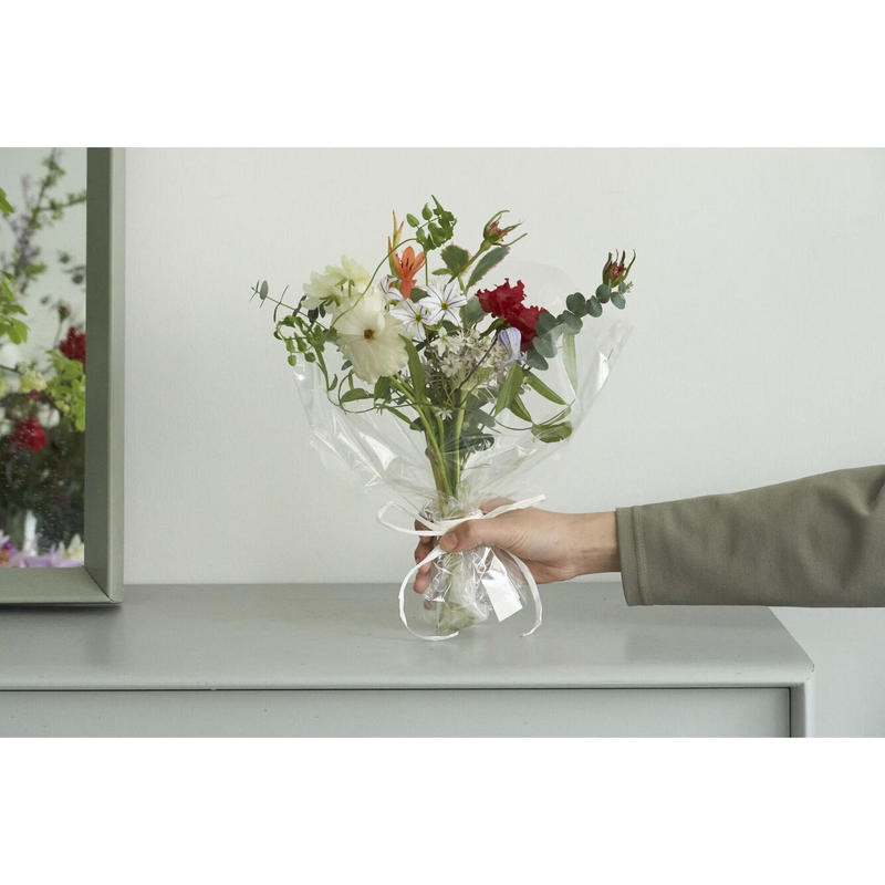 Bedroom Delivery 花束ssと花瓶 クリア のセット Edenworks