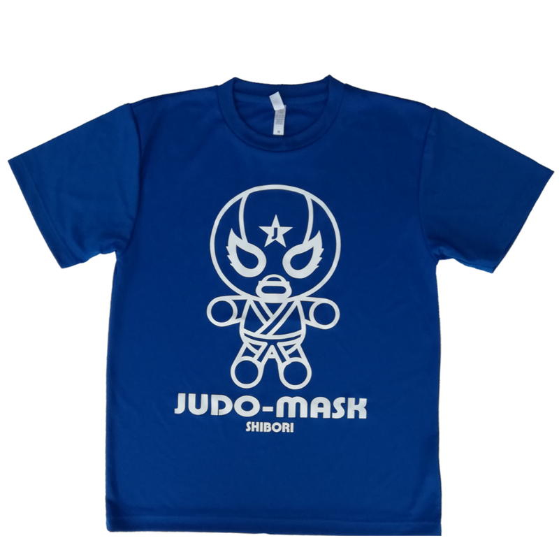 柔道マスク ドライ ｔシャツ ブルー 柔道tシャツ 柔道ブランドしぼり