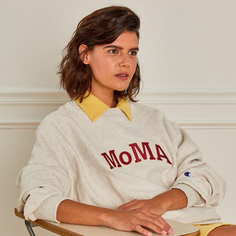 MoMA x CHAMPION モマxチャンピオン リバースウィーブ クルーネック ...