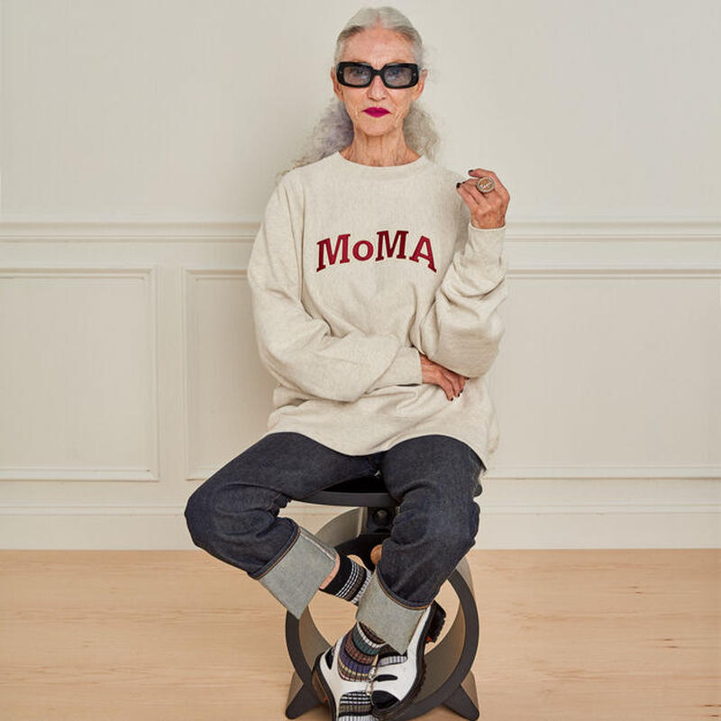 MoMA x CHAMPION モマxチャンピオン リバースウィーブ クルーネック ...