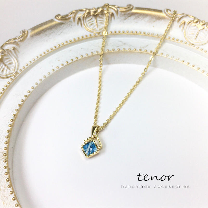 スクエアネックレス 冬白樺 Webma