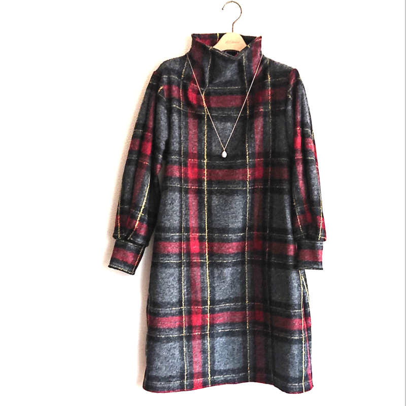 タータンチェックのワンピース Ziziemistore タータンチェックのワンピース Ziziemistore