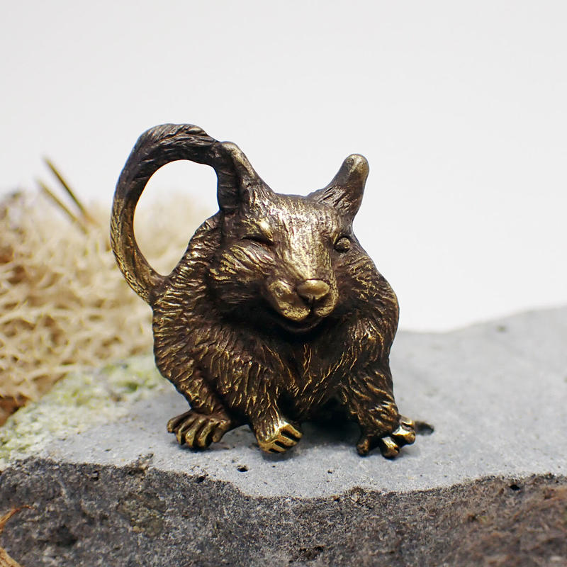 デグーじゃれあいブローチ 鏡面 Emiria Online Shop