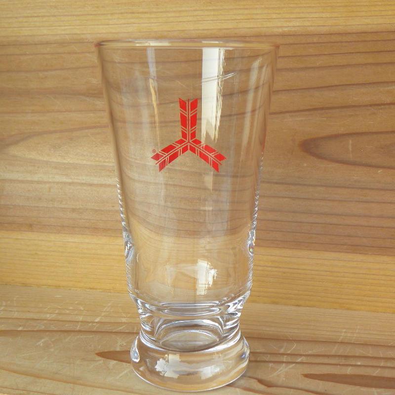 三ツ矢サイダー ノベルティー 足付きグラス 大小2個セット Empty S