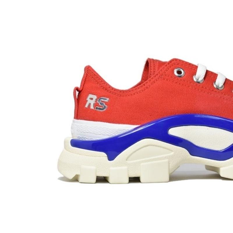 ADIDAS × RAF SIMONS DETROIT RUNNER RED BLUE WHI ADIDAS × RAF SIMONS DETROIT RUNNER RED BLUE WHI