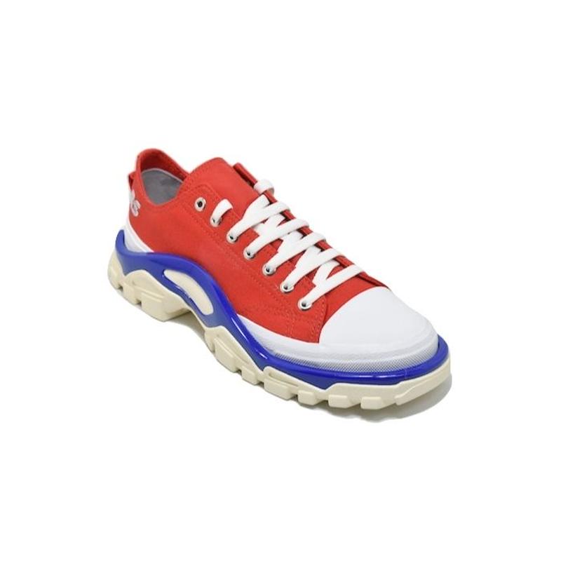 ADIDAS × RAF SIMONS DETROIT RUNNER RED BLUE WHI ADIDAS × RAF SIMONS DETROIT RUNNER RED BLUE WHI