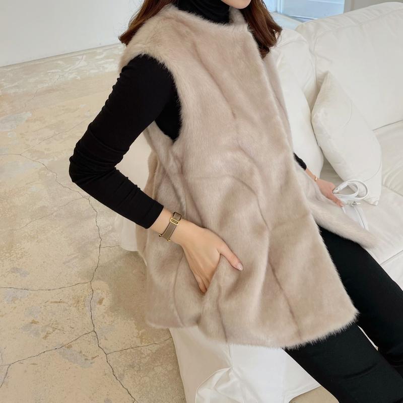 ENEU フェイクファーコート