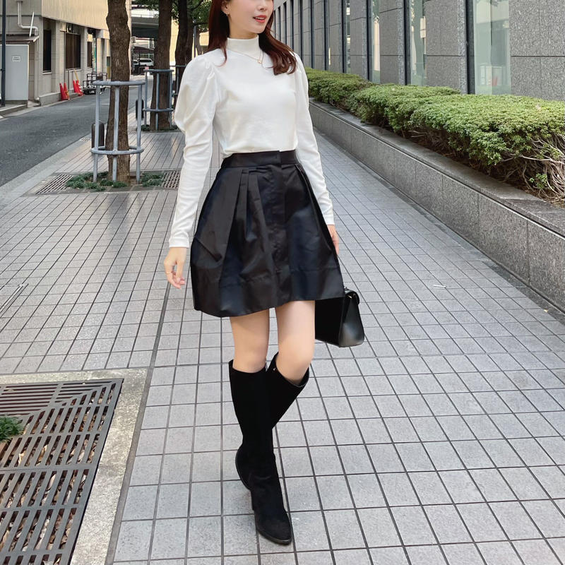 希少 黒入荷！ ENEU コクーンミニスカート ミニスカート - education