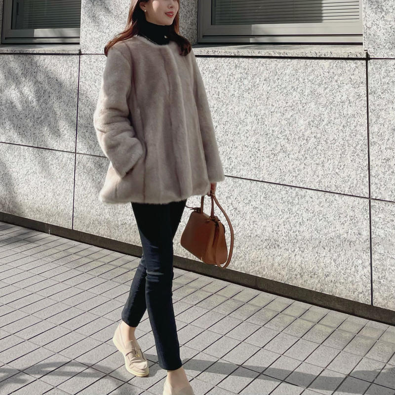 新品未使用】ENUE エヌー ファーコート Fサイズ