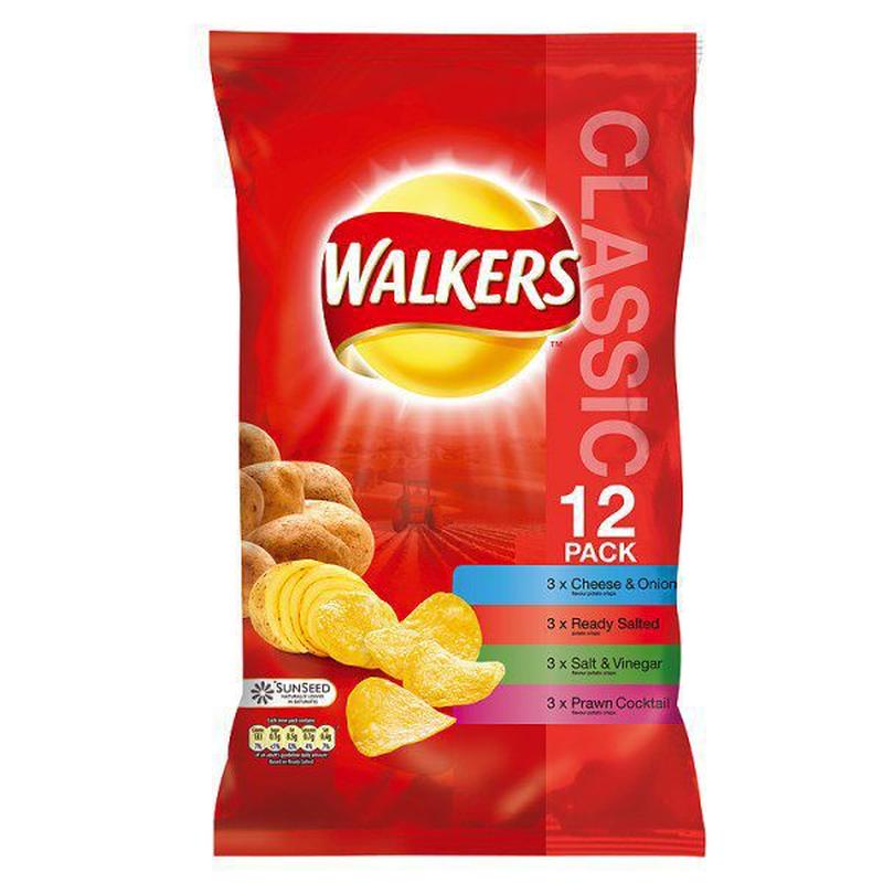 日本未入荷 Walkers Crisps ポテトチップス アソートパック English