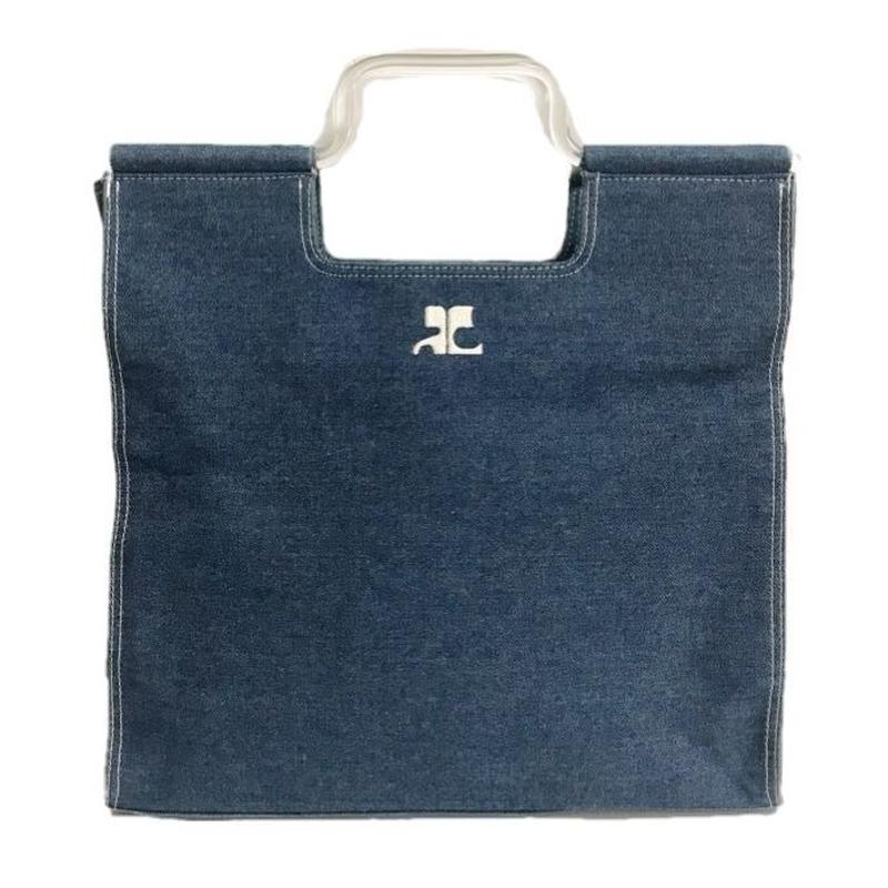 Courreges Denim Hand Bag Epine