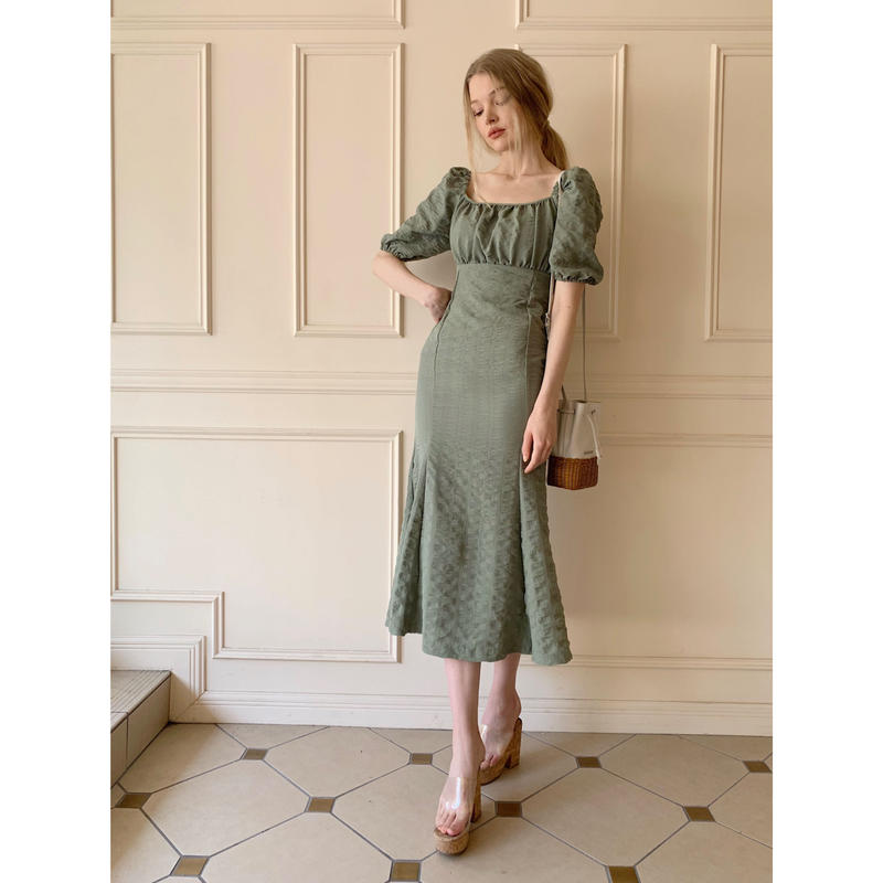 値下げ Secret Eden マーメイドフリルワンピース アイスブルー 人気が高い