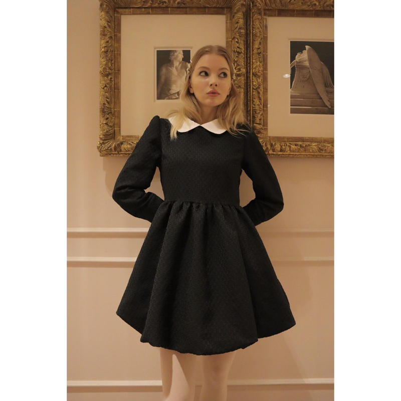 Jacquard balloon onepiece | épine 直販入荷 Jacquard onepiece【epine】 balloon ミニワンピース