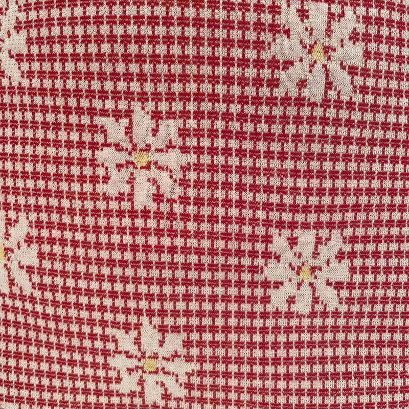 gingham flower mini skirt red | épine
