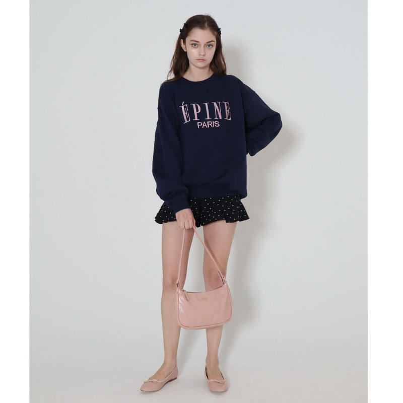 ÉPINE PARIS big sweat navy×baby pink | épine