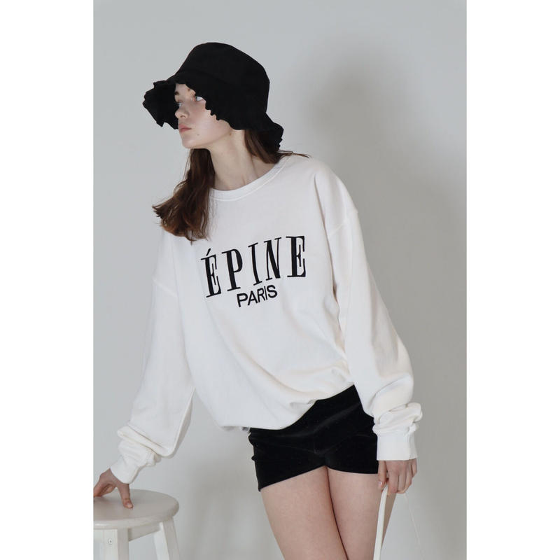 ÉPINE PARIS big sweat white×black | épine