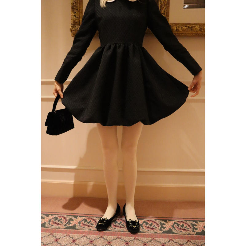 Jacquard balloon onepiece | épine 直販入荷 Jacquard onepiece【epine】 balloon ミニワンピース