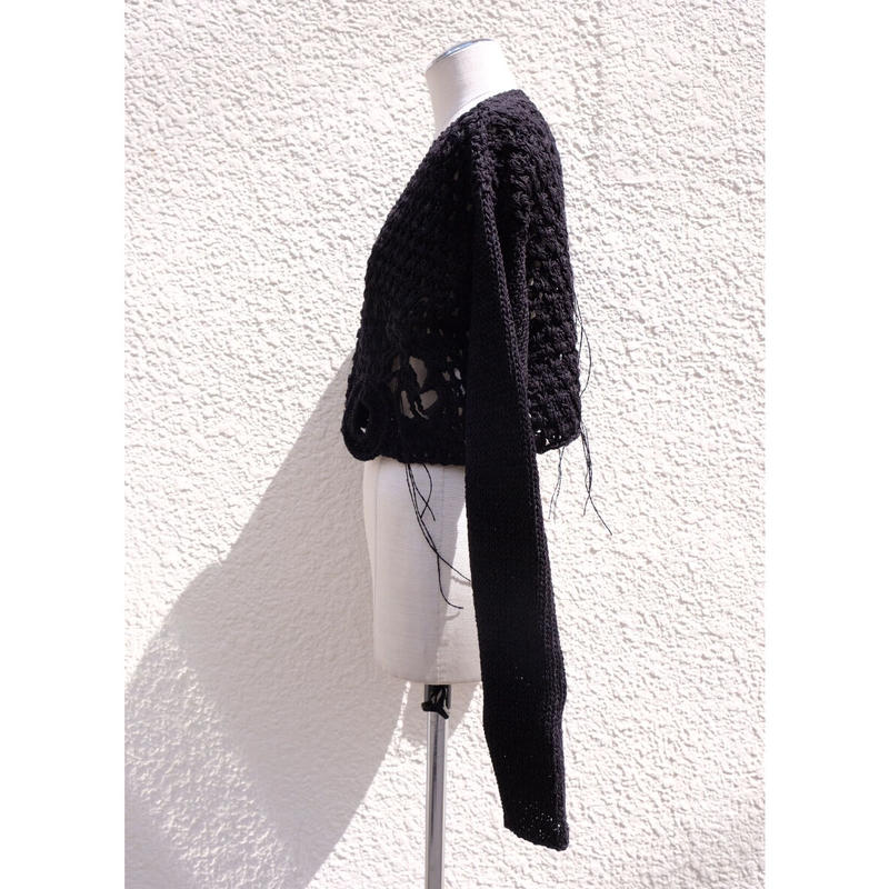 motif konjac hand knit cardigan | ERiKOKATORi