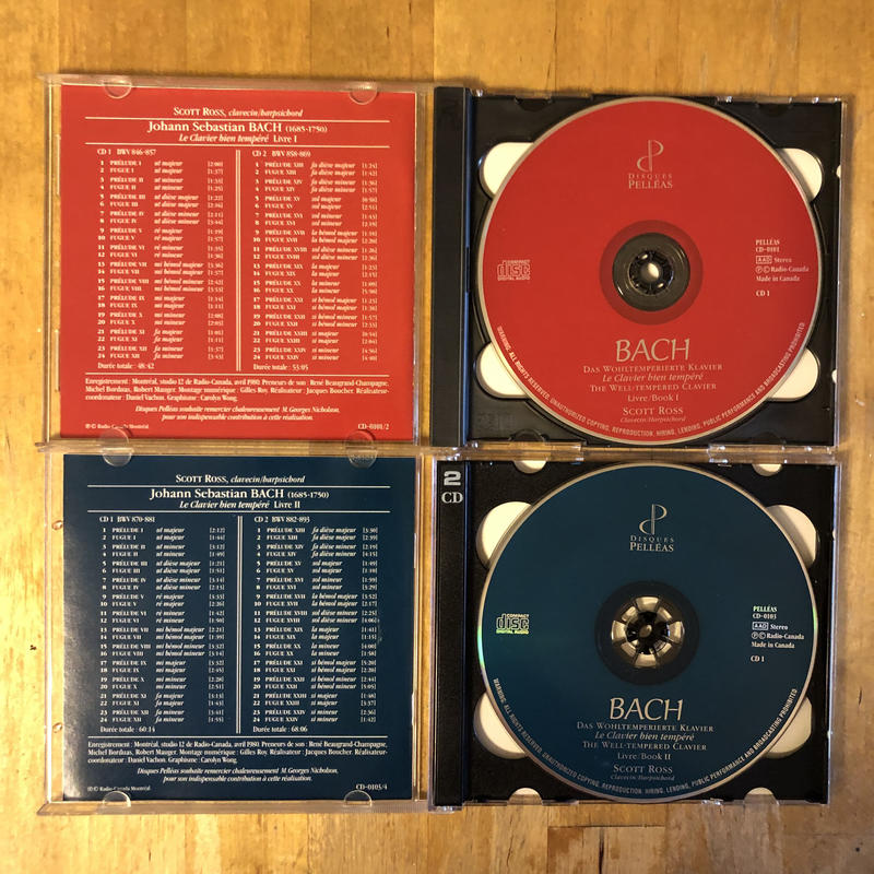 希少2CD スコット・ロス バッハ：平均律クラヴィーア曲集第1巻
