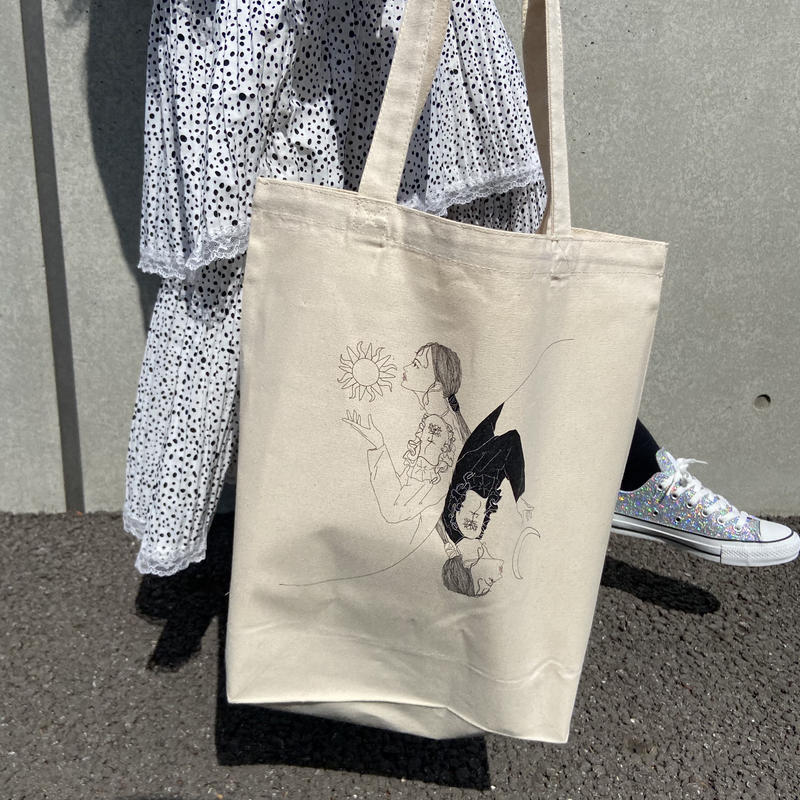 どっちもホントでどっちも私トートバック Festher