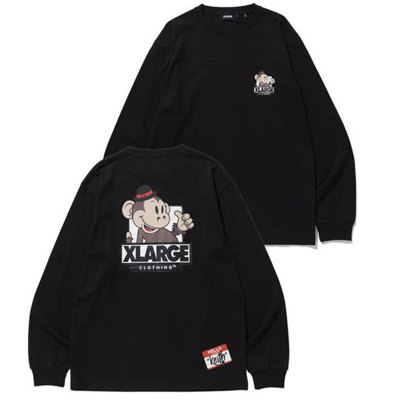 Xlarge L S Tee Keith エクストララージ ロンt 長袖tシャツ メンズ Bl