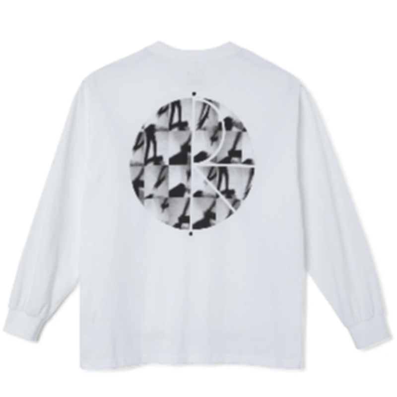 POLAR SKATE CO SEQUENCE FILL LOGO LONGSLEEVE WH POLAR SKATE CO SEQUENCE FILL LOGO LONGSLEEVE WH