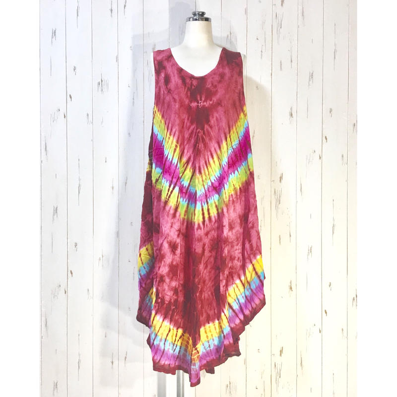 タイ タイダイ染めロングワンピース Ttzlw 013 Fiesta