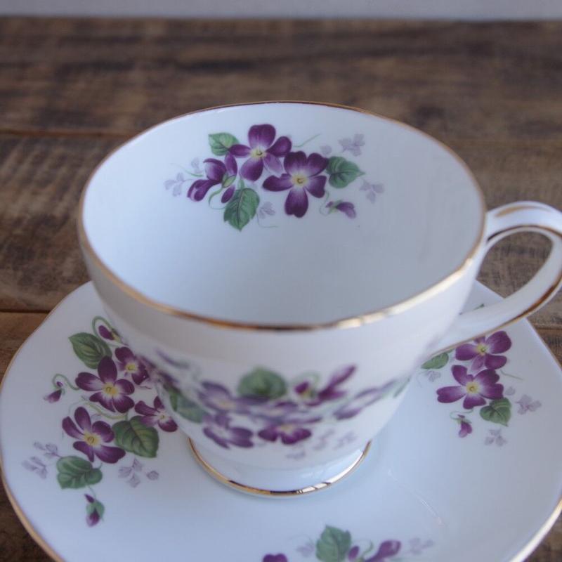 Duchess ダッチェス ヴィオレッタ Violetta コーヒーカップ ソーサー すみれ