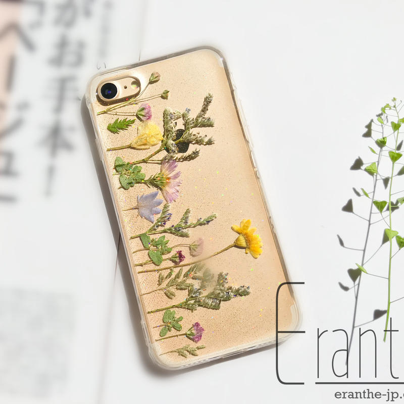 シンプル 押し花 フルーツ スマホケース Iphone Xperia Galaxy