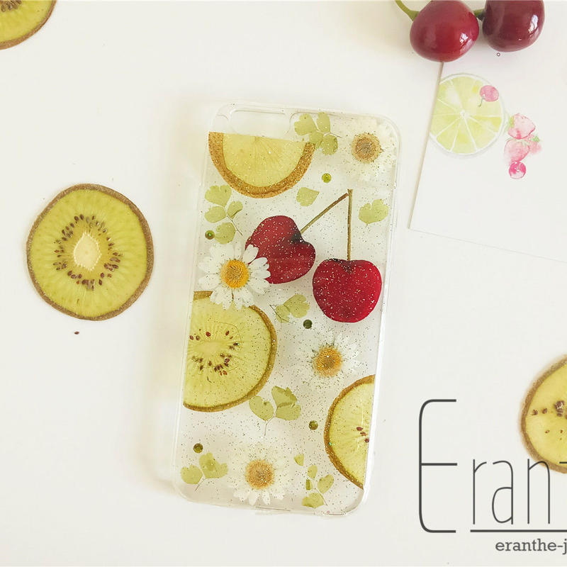 押しフルーツ スマホケース アイフォン Iphone 押し花 ケース Eranthe