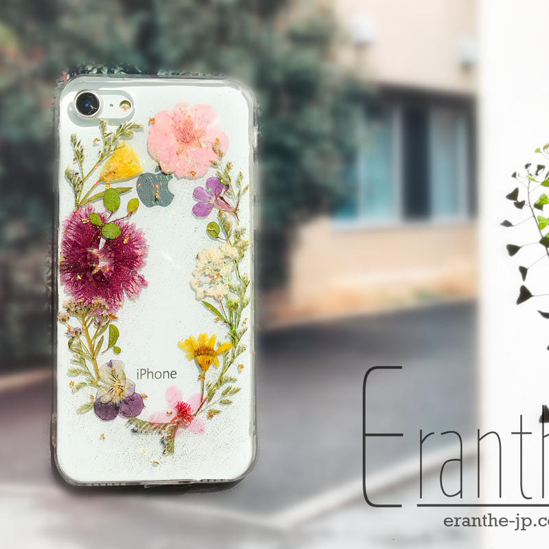 シンプル 押し花 フルーツ スマホケース Iphone Xperia Galaxy