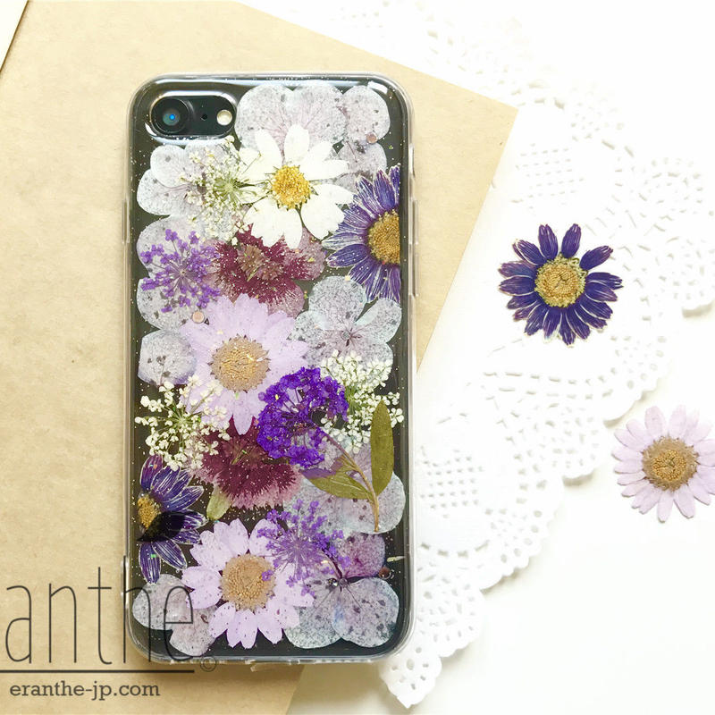 押し花 ドライフラワー スマホケース Eranthe