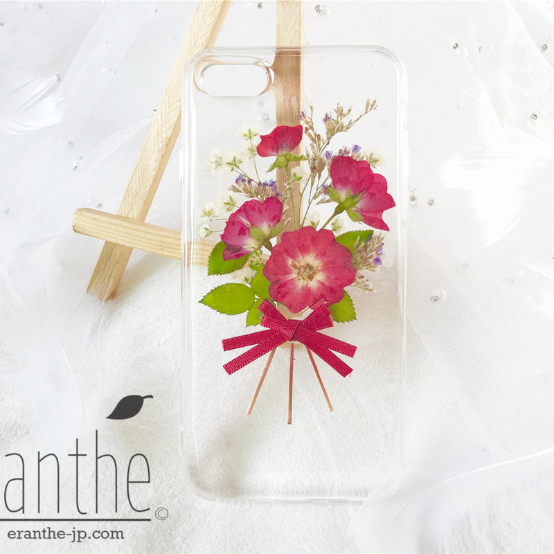 花束 誕生日 記念日のお祝い 押し花 ドライフラワー スマホケース ケース Eranthe